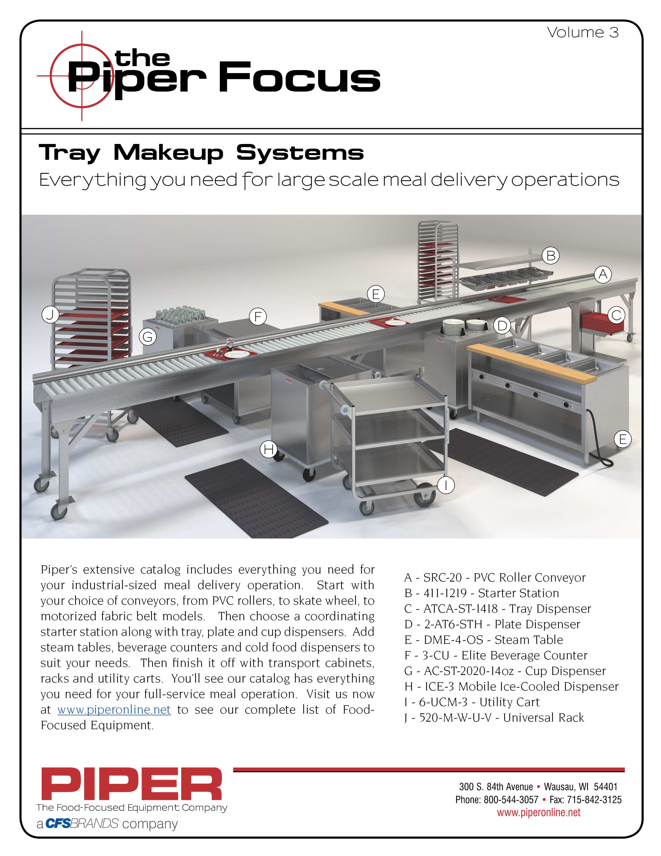 Piper Focus - Tray Makeup Systems